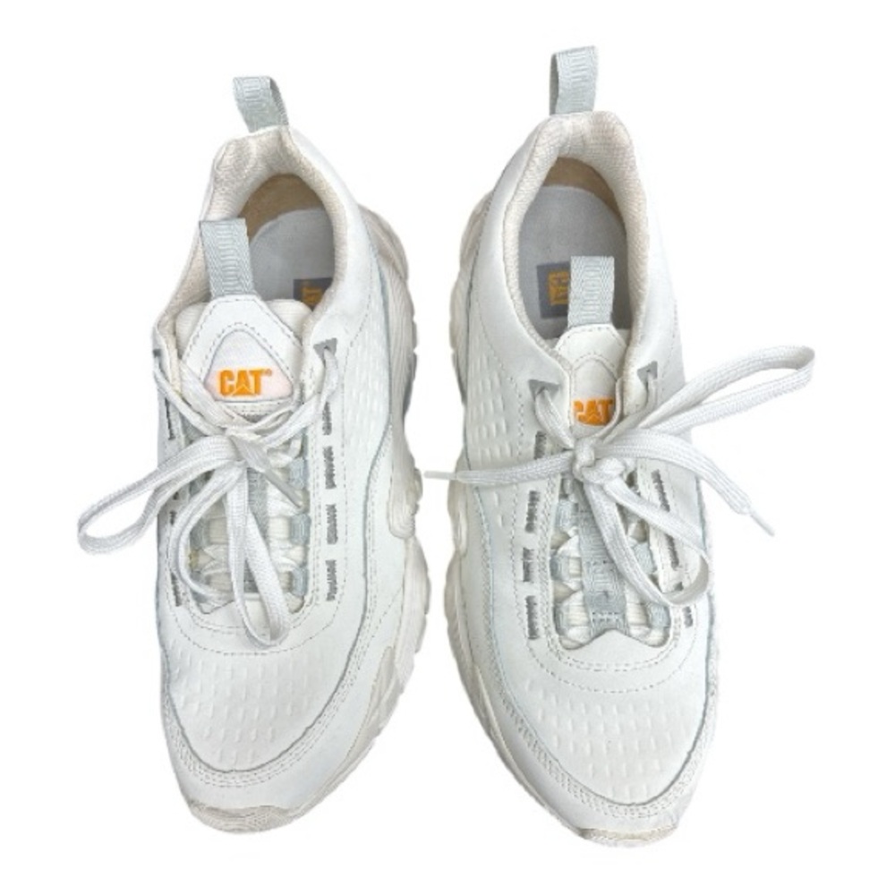 Caterpillar Vapor Storm White and Gray Sneakers Unisex Size Men’s 8 Women’s 10